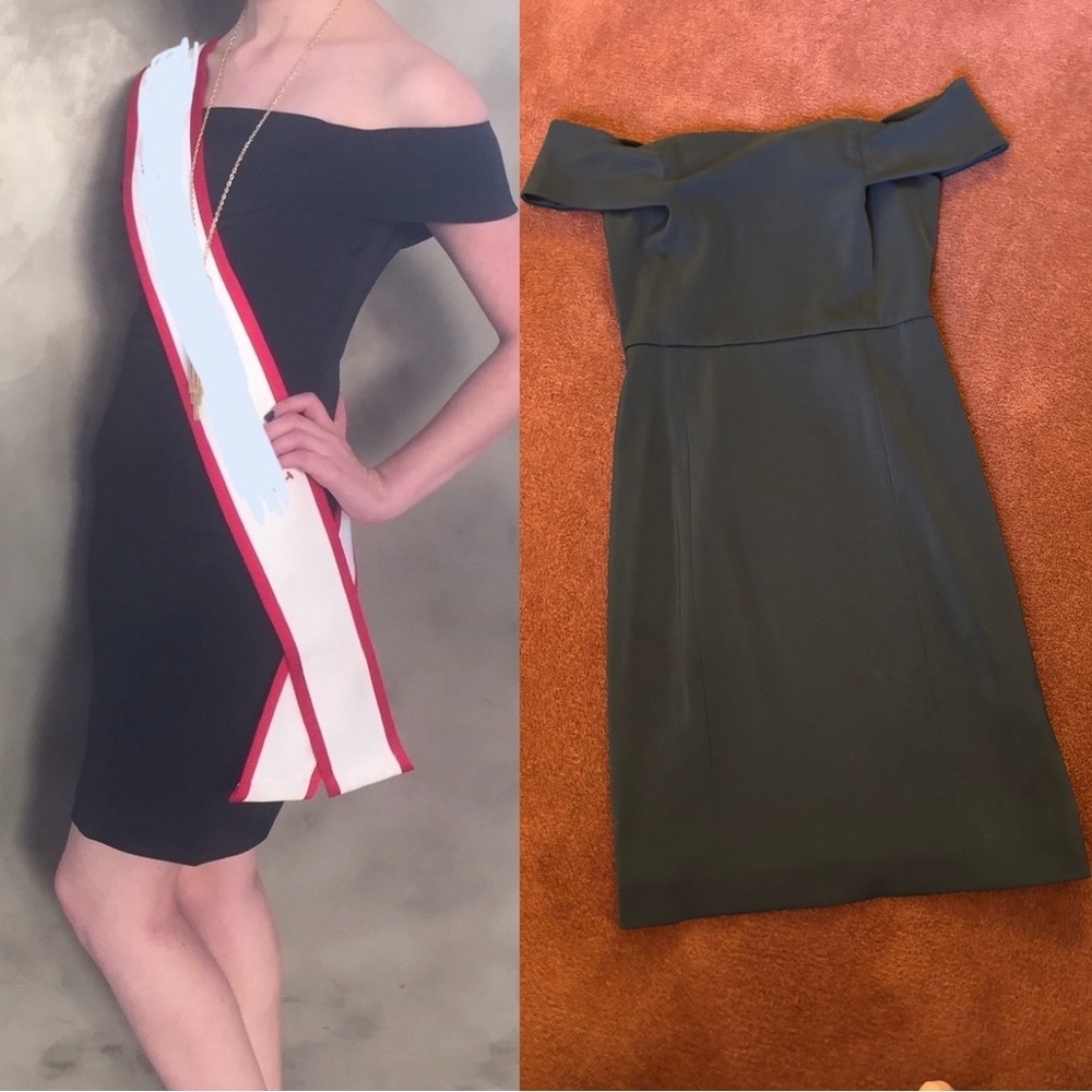 Rebecca Minkoff Black Off the Shoulder Dress